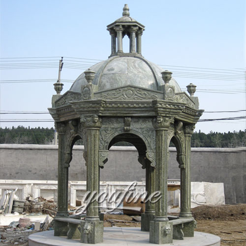 Small park decorative outdoor natural marble pavilion for sale